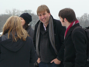 Lucie Green, Chris Lintott and Chris North from The Sky at Night