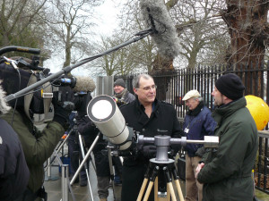 Filming Pete Lawrence interviewing Rupert