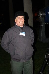 Martin standing by his 10" Meade telescope