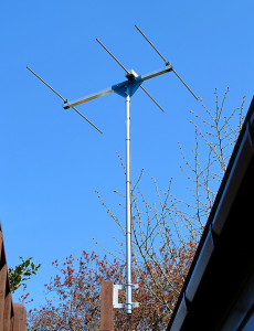 Yagi antenna in Clive's garden