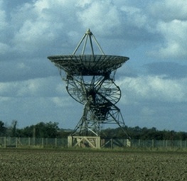 One antenna of the One-Mile Telescope at the observatory