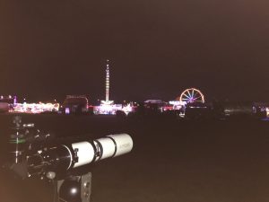 The start of our observing session, with the added backdrop of the Blackheath funfair!